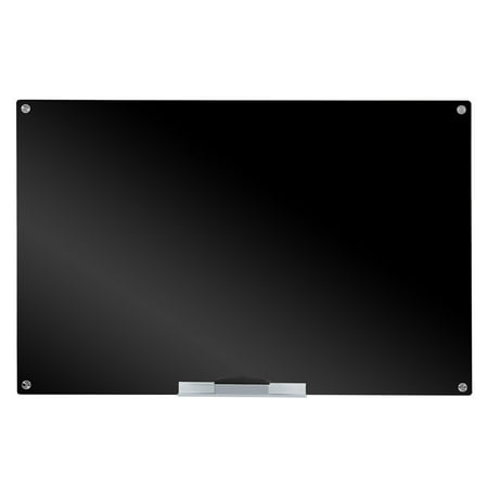 Black Magnetic Glass Board Dry Erase Marker Board 31.5" X 47.2"