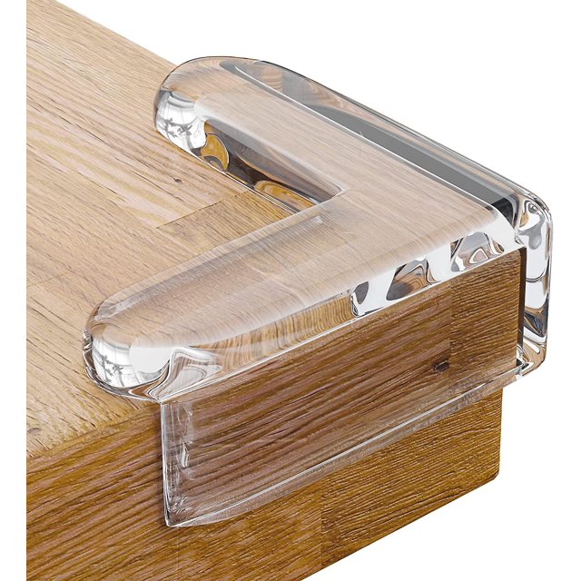 Table Corner Baby Protection - Cojín de esquina grande para esquinas y bordes de mesa - Protector de mesa de seguridad para ni?os - Anti-choque-transparente (4 piezas) Banban LingWen 1327534157086