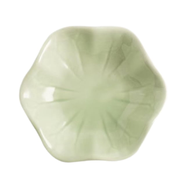 Cuenco para llaves con forma de anillo, portacucharas, bandeja de cerámica para baratijas, bandeja para cubiertos de cocina para encimera, llavero Verde claro
