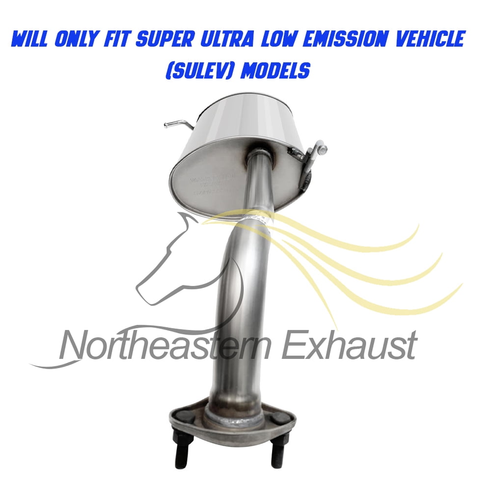 Stainless Steel Resonator Pipe & Muffler Exhaust System Kit Fits 2011-2016 Hyundai Elantra 1.8L - Direct Fit