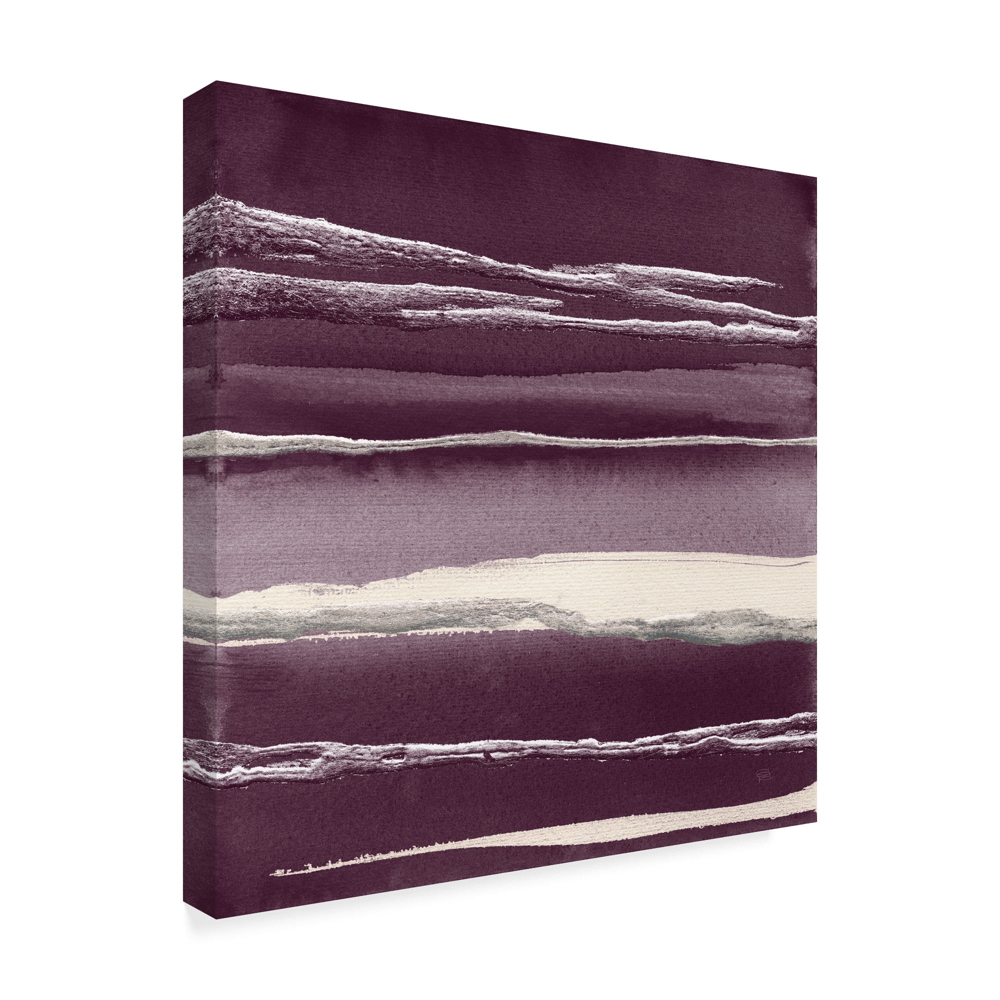 Trademark Fine Art 'Silver Rose I Purple' Canvas Art by Chris Paschke