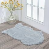 Home Soft Things Faux Fur Rug - Vapor Blue - 24