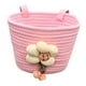 thumbnail image 1 of Cesta de bicicleta universal de cuerda suave para niños con juguete de flor de peluche, accesorio de ciclismo, se adapta a manillares de 2 a 5 cm para Rosa, 1 of 8