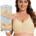 thumbnail image 3 of Front Closure Wireless Bras for Women Full Coverage No Underwire Comfort Lift Bra with Wide Straps Plus Size, 3 of 7