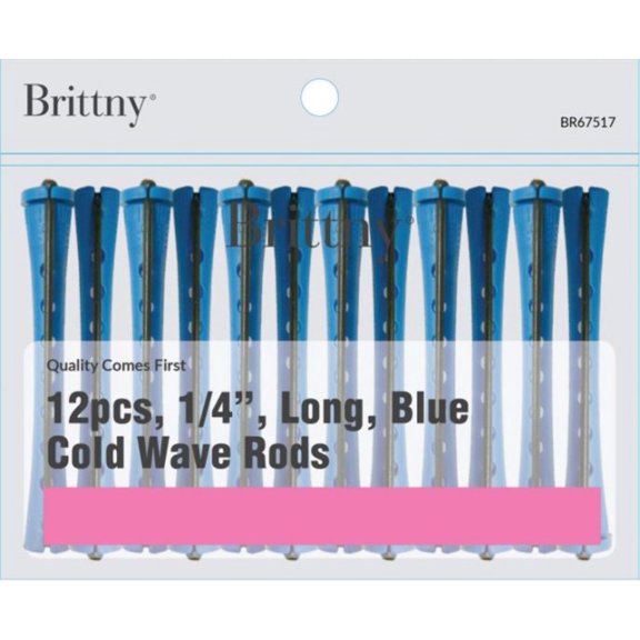 Brittny - 1/4" Long Blue Cold Wave Rods