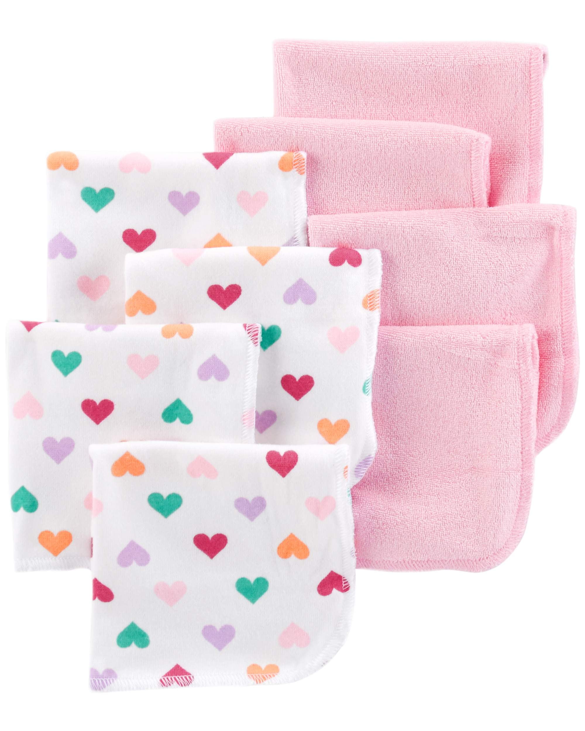 Carter's Child of Mine Washcloths, 8pack (Baby Girls)
