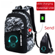 thumbnail image 1 of Mochila para hombre, mochila para estudiantes de secundaria, mochila para computadora, resistente al desgaste y con reducción de carga, luminosa, 1 of 4