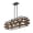 Dark Brown/Oil Rubbed Bronze, variant on JONATHAN Y Horizon 34" 4-Light Rustic Farmhouse Iron Linear LED Pendant, Wood Finished/Oil Rubbed Bronze