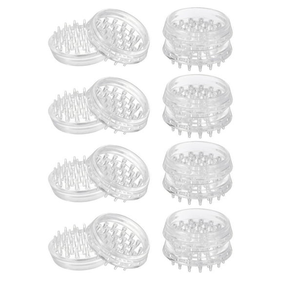 16Pcs Carpet Protectors Spiked Caster Cups 1.46" Round Spiked Furniture Cup
