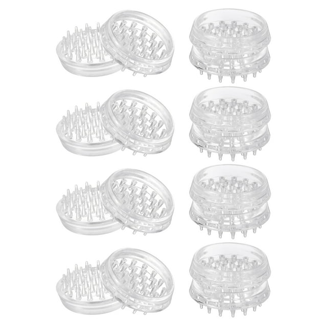 16Pcs Protectores de Alfombra Copas de Mueble con Picos de 1.46" Redondas