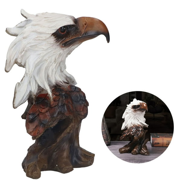Figurine Tête D'aigle, Statue De Tête D'aigle écologique En Résine  Naturelle Pour Porche Pour Salon Pour Chambre 