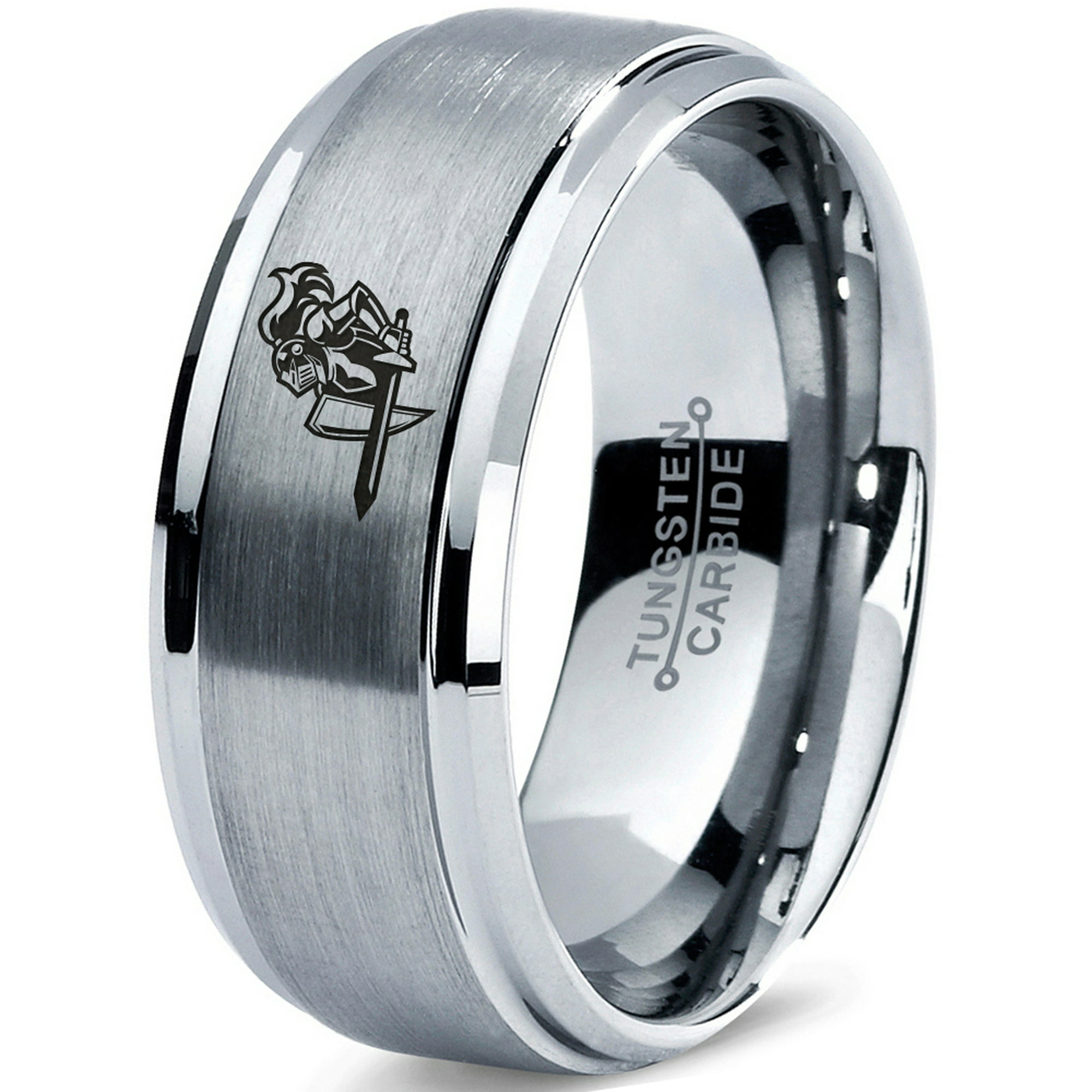 Dark Knight Rose Gold 8mm Wedding Ring - Women Wedding Band