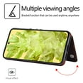 thumbnail image 3 of For Google Pixel 8 Pro Wallet Case with Card Holder, Premium PU Leather Kickstand Credit Card Slots Case,[RFID Blocking] Double Magnetic Clasp Back Flip Durable Shockproof Cover, Brown, 3 of 10