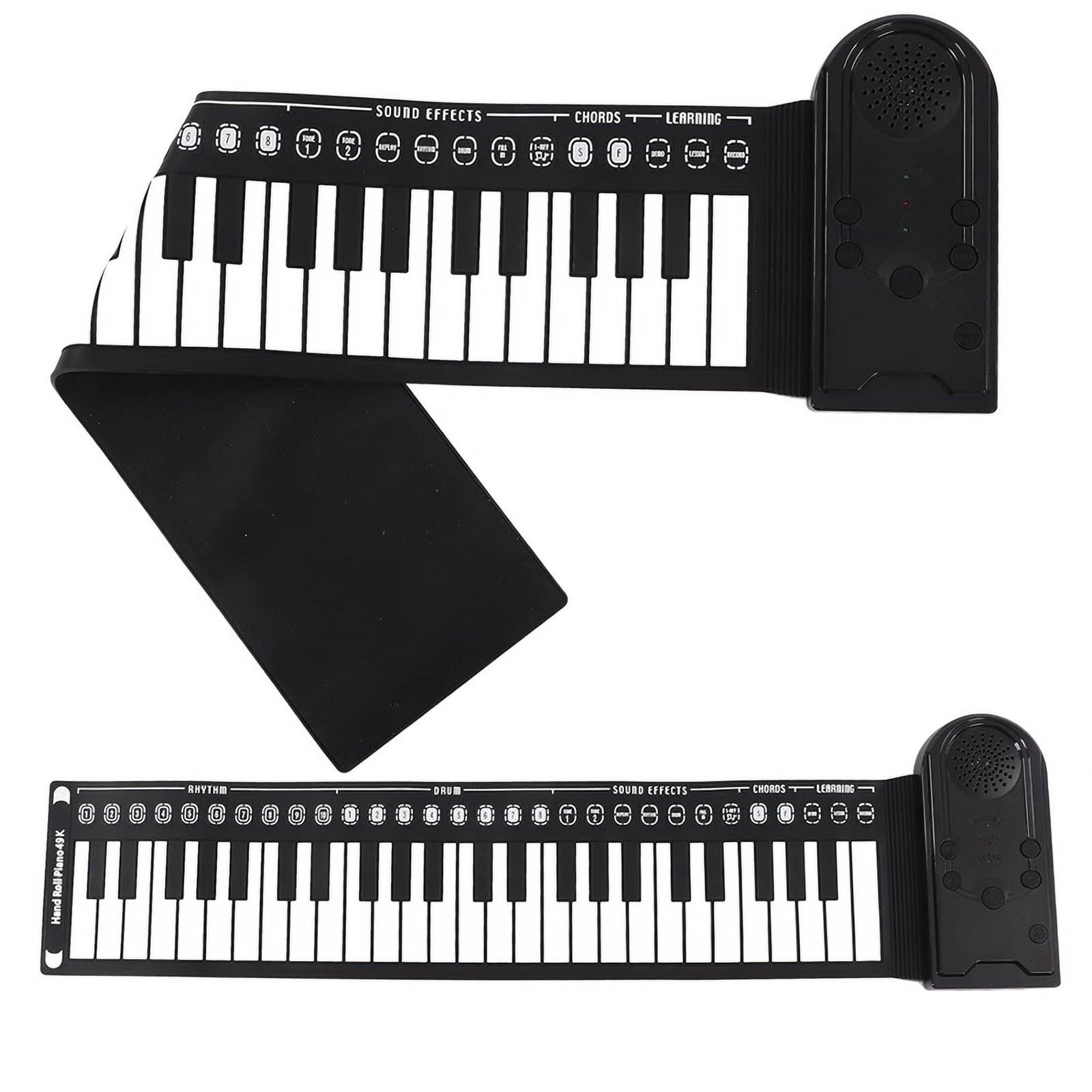 Keyboard Piano Roll Up Electric for Beginners Foldable 49 Keys Electronic