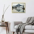 thumbnail image 4 of Creowell  Forest Mountain Art Canvas Picture - Landscape Nature Shadow Lake Painting Modern Snowy Misty Mountains Wall Print with Pine Tree Artwork for Living Room Office 16x12in / 20x16in, 4 of 5