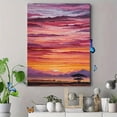 thumbnail image 4 of African Savannah Sunset Canvas Print, Wall Decor for Living Room Bedroom Office Farmhouse Home, 4 of 8
