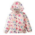 thumbnail image 2 of Rain Jacket for Toddler Boys Girls Clearance Toddler Kids Baby Boys Girls Fashion Cute Pattern Zipper Long Sleeves Windproof Jacket Hooded Coat, 2 of 9
