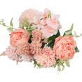 thumbnail image 6 of Limei Artificial Flowers 13", Silk Flower Peony Bouquets, Fake Flowers Roses Decoration, Faux Floral Arrangements for Wedding Home Decor, 6 of 7