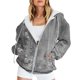 thumbnail image 1 of Puntoco Mujer Moda Impreso Blusa Manga Larga Tops Sudadera Bolsillos Con Capucha Puntoco Puntoco-1, 1 of 5
