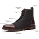 thumbnail image 3 of Botas de vestir para hombre, botas Chelsea para hombre, botines Chukka de cuero con cordones, elegantes y cómodos, con bloques de color., 3 of 5