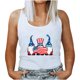 thumbnail image 1 of Cuello redondo para mujer Día de la Independencia Impresión Sin mangas Casual Chaleco suelto Tops Fridja gh60, 1 of 5