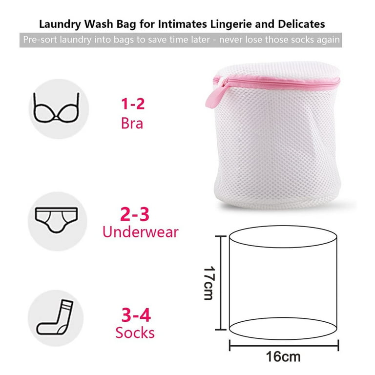 Bra Washing Bag - High Permeability Sandwich Fabric Lingerie Laundry Bag-  Underwear Bag Compatible With Bras,socks,panty,undershirt