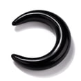 thumbnail image 2 of 10pcs Obsidian Beads No Hole for Wire Wrapped Making Double Horn/Crescent Moon 31x28x6.5mm, 2 of 3