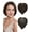 Dark brown, variant on Creamily Hair Toppers for Women Short Bob Natural Synthetic with Bangs 8.5" Side Part Hairpieces for Women with Thin Hair 6" × 6" Larger Base Wig Toppers(Natural black)