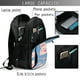 thumbnail image 4 of Balery Cute Pig Flowers Mochila con carga USB para hombre y mujer - Mochila impermeable y antirrobo para laptop con puerto USB para viajes, trabajo, 4 of 7