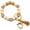 Mustard, variant on Tassel Smile Key Chain Bracelet for Women Wooden Happy Faces Beaded Key Chain Wristlet Keychain for Car Keys