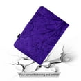 thumbnail image 6 of Embossed Tree PU Leather Flip Case for Samsung Galaxy Tab A9 8.7" 2023 SM-X110 / SM-X115 Shockproof Protection Card Slots Holder Stand with Pen Slot & Auto Sleep/Wake Case Cover, Purple, 6 of 10