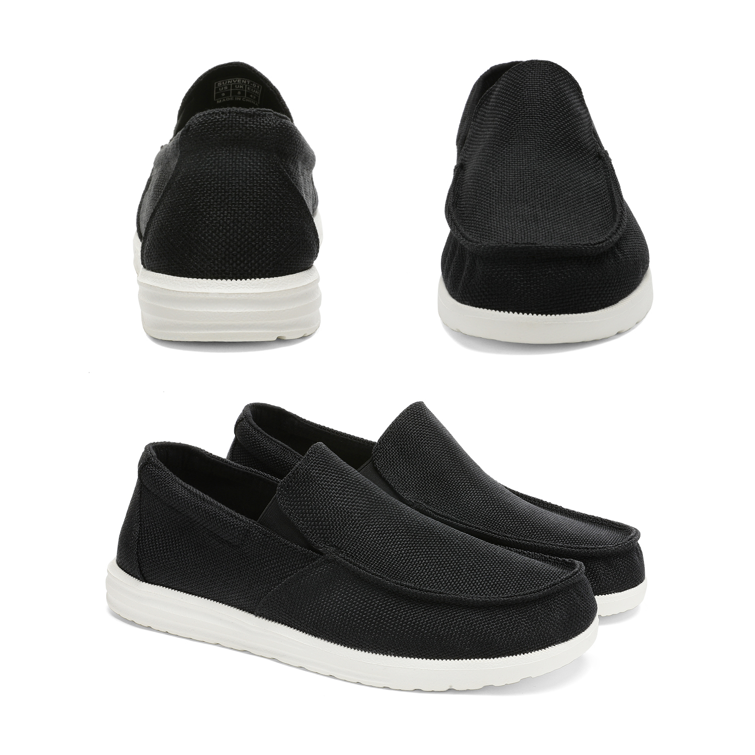 Bruno Marc Men's Slip On Loafer Walking Shoes SUNVENT-01 BLACK size 10 - image 4 of 5