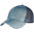 thumbnail image 2 of LAICAIW Ponytail Baseball Cap Messy High Bun Adjustable Mesh Trucker Sun Hat for Women, 2 of 4