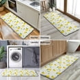thumbnail image 6 of Small Yellow Lemon Fruits GreenLeaves Pattern Kitchen Rug Mat,Kitchen Runner Rugs Non Skid Washable,Decorative Kitchen Floor Mats for Kitchen,Sink,Laundry,17"x47.2", 6 of 7
