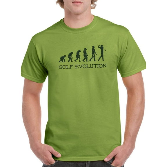 Golf Evolution Silhouettes T-Shirt Men -Smartprints Designs, Male Medium