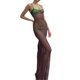 thumbnail image 1 of Txlixc - Vestido largo con tirantes para mujer, informal, con perspectiva de moda, de hilo de malla, sin espalda Txlixc  Moda, 1 of 9