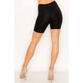thumbnail image 2 of Women High Waist Solid Yoga Shorts Side Mesh for Side Pocket, 2 of 3