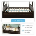 thumbnail image 5 of Harper & Bright Designs Solid Wood Twin Over Full Bunk Bed with Two Storage Drawer, Removable Ladder and Safety Guardrail for Kids, Teens, Adults, Convertible to 2 Separated beds, 5 of 8