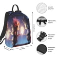 thumbnail image 3 of Naloa Dreamy Forest Elf Print Lightweight DayBackpack Suitable for school, work, shopping, travel, etc., 3 of 5