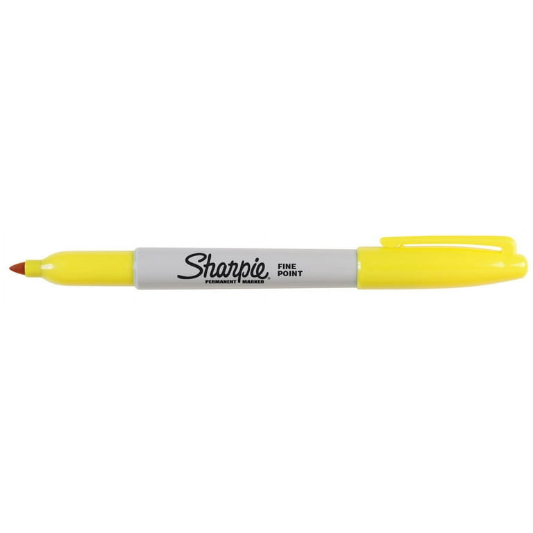 uni Paint Permanent Marker, Broad Chisel Tip, Yellow (63735)