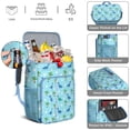 thumbnail image 5 of Travel Cooler Bag - Light Blue Dinosaurs Palms Eggs Pattern Camping Beer Cooler Backpack with Bottle Opener- Waterproof Insulated Picnic Backpacks - Cooler Bag for Beach, 5 of 6