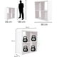 thumbnail image 2 of Librero Organizador Minimalista FRATELLO MUEBLES Mueble Cubos de Almacenamiento 9 Compartimentos Color Blanco, 2 of 8