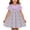 Z168 Purple, variant on Mifsaly Little Girl Dresses Crewneck Flutter Sleeve Summer Dress Floral Print Patchwork Flowy Everyday Wear Sweet Sundress
