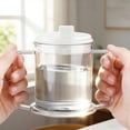 thumbnail image 4 of Sippy Cup for Adults, Beakers for Elderly with Large Capacity, Spill Proof Adult Sippy Cup Clear Plastic Dysphagia Cups with Handle and Lid for Easy Drinking, 4 of 9