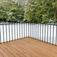 thumbnail image 5 of Black Metal Deck Railing Kit, Outdoor Balcony Railing, Heavy-Duty Rust-Resistant Safety Fence for Porch, Patio, Garden, 5 of 5