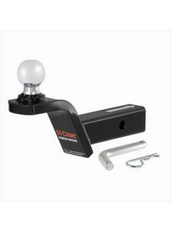 CURT 45155 Fusion Trailer Hitch Mount with 2-Inch Ball & Pin, Fits 2-In Receiver, 7,500 lbs, 2" Rise