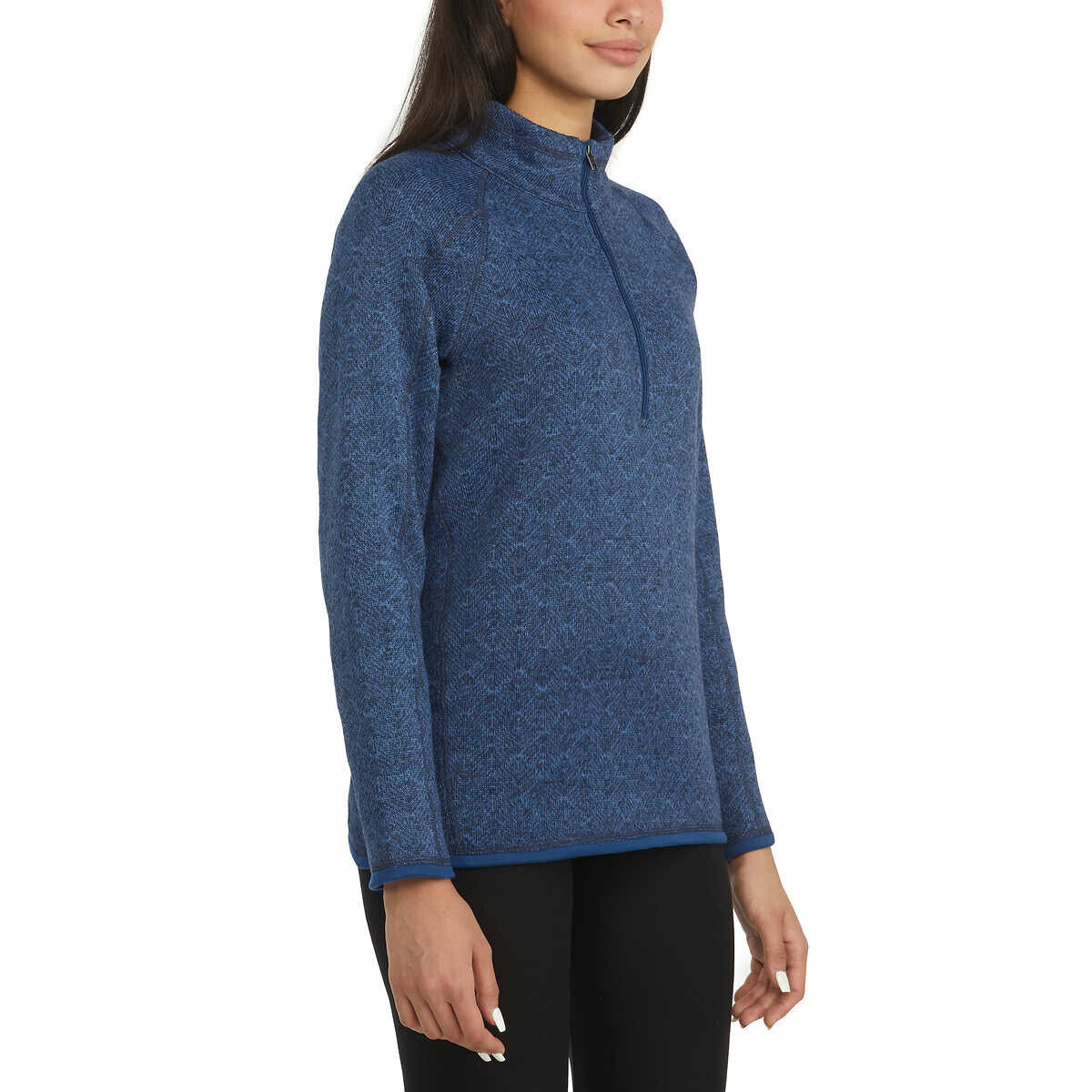 Storm Pack Ladies' Sweater Fleece Quarter Zip 1615824 (Blue, Medium) -  Walmart.com
