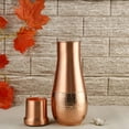 thumbnail image 2 of Pure Copper Water Carafe – 1.8L Long Neck Plain| Ayurvedic Health Benefits | Handcrafted Eco-Friendly Pitcher for Bedside or Kitchen Use, 2 of 6