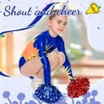 thumbnail image 6 of NOGIS Cheerleader Pompom Dance Party Accessories - 4Pcs Party Dress Cheerleading Gifts - Cheer Gifts Party Set - Dance Costume for Graduation Noise Makers and Sporting Events Makers (Red, Blue), 6 of 7