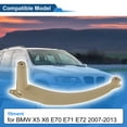 thumbnail image 3 of Mango de panel de puerta interior del lado del pasajero delantero y del lado del pasajero trasero derecho para BMW X5 X6 2007-2013 Soporte interior Número 51416969404 Beige ABC PC, 3 of 6